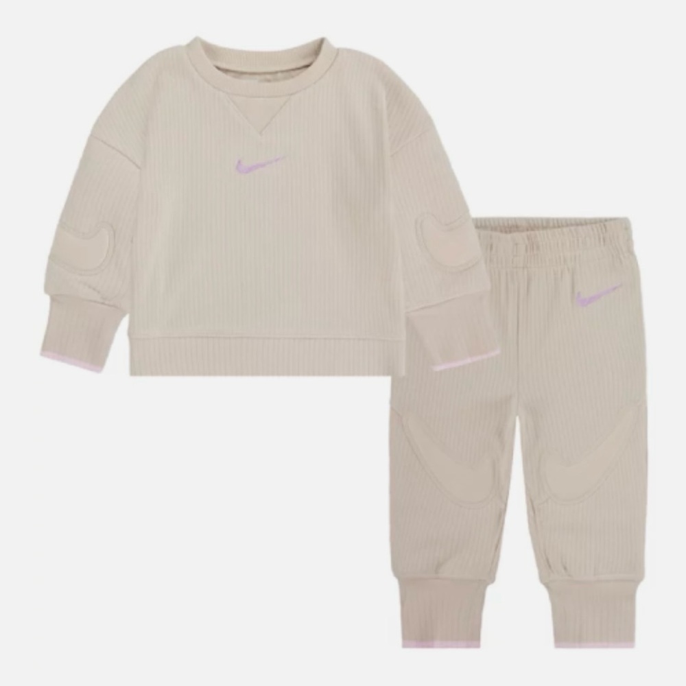 Nike Cream and Lavender Toddler Set